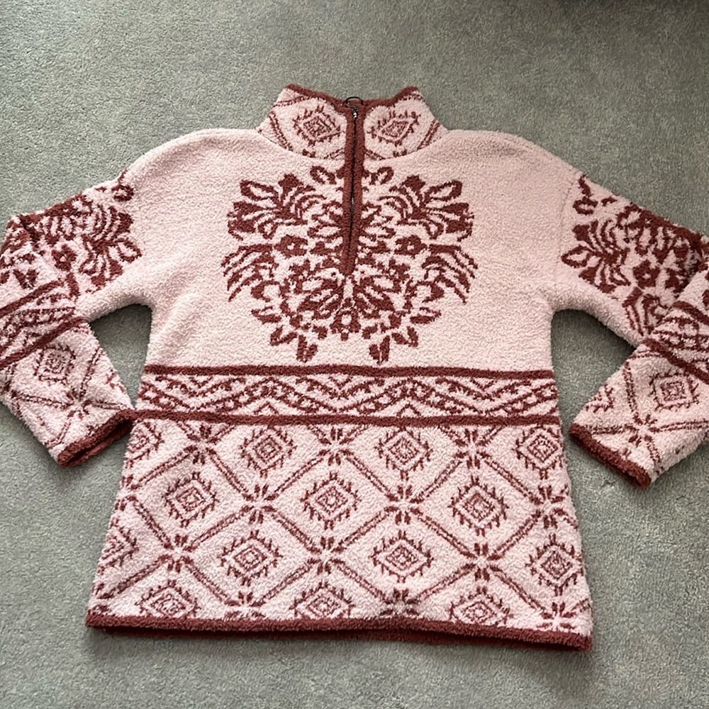 Knox rose Sherpa cozy quarter zip jacket